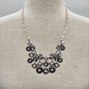 Liz Claiborne Elegant‎ Silver and Black Necklace